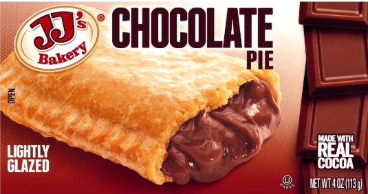 JJ'S BAKERY GLAZED CHOCOLATE PIE 4oz